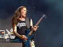 Ward with British death metal band Bolt Thrower live at Tuska Open Air 2013