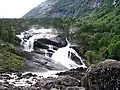 Tveitafossen falls, 338 feet