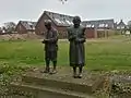 Two children statue