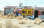 Abandoned cafeteria in Twin Arrows