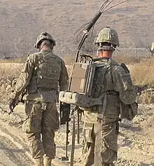 The 25th Infantry Division operating a Vallon "Minehound" mine detector and the THOR, two counter-IED devices