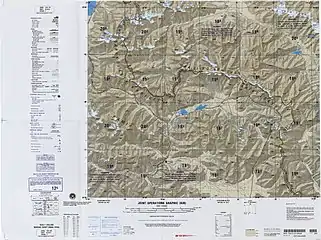 Portion of the China-USSR (Tajik SSR) border (DMA, 1988)