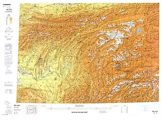 Northern/western section of the border (DMA, 1981)