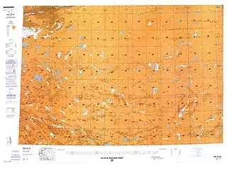 Map including Tong Tso (labeled as DONG CO) (DMA, 1990)