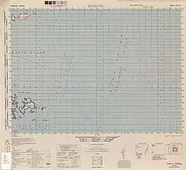 Map of Hujing Island (labeled as Kosei-tō) and surrounding area (AMS, 1944)