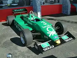 Michele Alboreto's Tyrrell 012 from 1983 on display