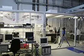 Lab with clean room.