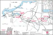 Detailed map of the Divide Cut (Corps of Engineers)