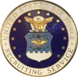 Example of the Air Force Recruiter Badge, circa 1985/86