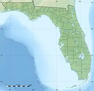 Location of Lake Viola in Florida, USA.