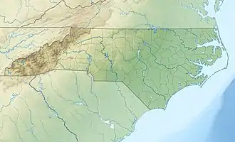 Map of Skin Cabin Creek mouth location