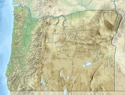 Location of Lava Lake in Oregon, USA.