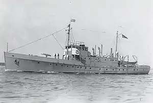 USCGC Jackson on 31 March 1927 on the Delaware River