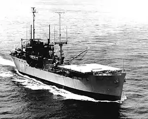 USNS Sgt. Curtis F. Shoup (T-AG-175) underway, date and location unknown.