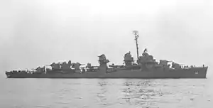 USS Burns (DD-588) at sea c1945