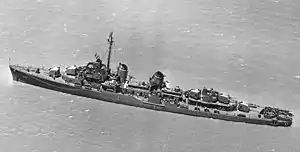 USS Hazelwood (DD-531) in 1943.