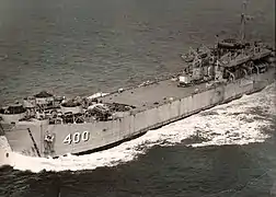 LST-400 underway, date and location unknown