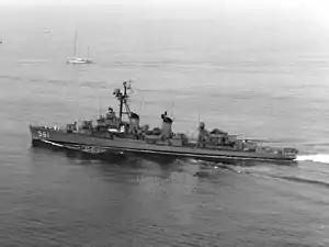 USS Prichett (DD-561) underway in 1969