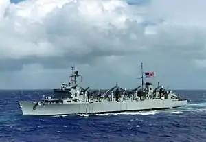 USS Sacramento (AOE-1) underway in 1988