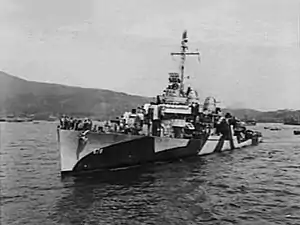 USS Wickes (DD-578) at Hollandia in 1944