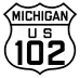 US Highway 102 marker