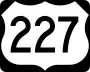 U.S. Route 227 marker