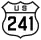 U.S. Route 241 marker