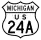 US Highway 24A marker