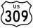 U.S. Route 309 marker