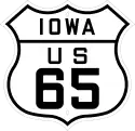 US 65 route marker