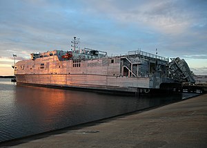 USNS Yuma (T-EPF-8) pier-side, Virginia Beach, Virginia, 1 July 2017