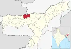 Location in Assam