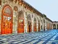 Inside view of the Great Mosque of Aleppo