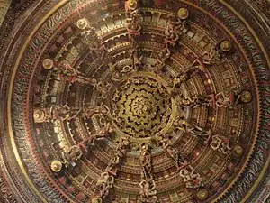 Ceiling of Jain temple inside the Jaisalmer Fort