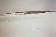 Snow rollers in Saxony-Anhalt, Germany