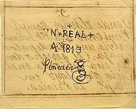 Un real banknote from Mompox, 1813