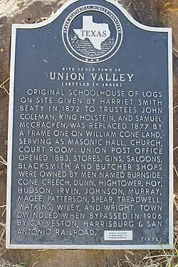 Historic marker plaque