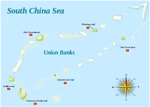 Map of the Union Banks