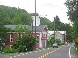 Looking northeast into Unionville along ALT US 220