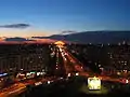 Looking west from Piața Alba Iulia at dusk