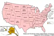 1912: Contiguous US, all states