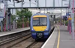 c2c Class 357 at Upminster in September 2010