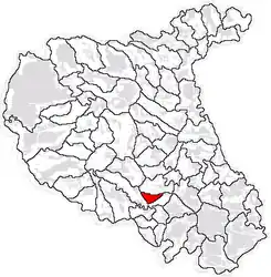 Location in Vrancea County