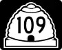 State Route 109 marker