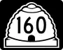 State Route 160 marker