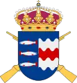 Coat of arms of the Västernorrland Regiment (I 21/Fo 23) 1977–1994 and the Ångermanland Brigade (Ångermanlandsbrigaden, NB 21) 1994–2000.