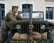 Willys Jeep with wire catcher