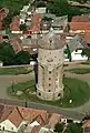 Aerial photograph of the water tower, built in 1927.