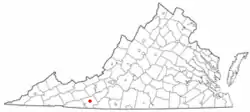 Location in Virginia