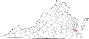 Location in the State of Virginia